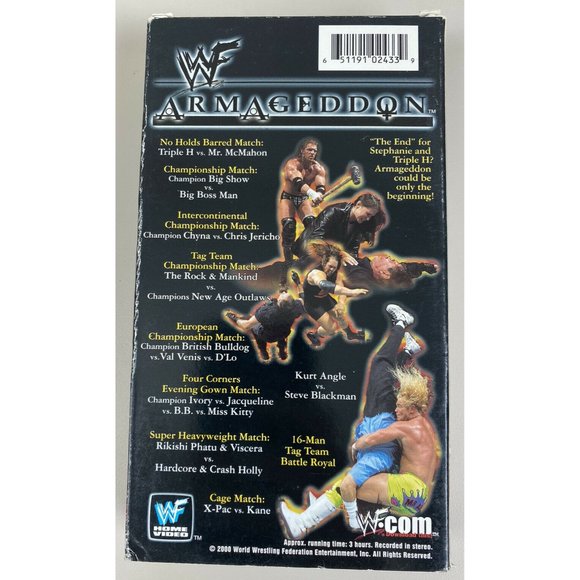 WWE WWF 2001 Judgment Day VHS (HHH Kane, Stone Cold Undertaker, Chyna Lita) - Picture 3 of 3